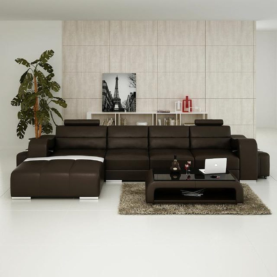 Xlmoebel Ecksofa Designer Ecksofa Pisa in Leder, L-Form, elegante Wohnlandschaft, Hergestellt in Europa