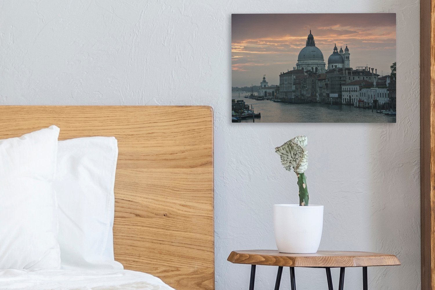 OneMillionCanvasses® Leinwandbild Italien - Leinwandbilder, Wanddeko, (1 Architektur St), cm 30x20 - Aufhängefertig, Venedig, Wandbild