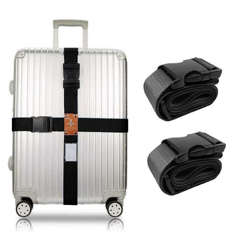 CALIYO Gepäckgurt Koffergurt Kofferband, Koffergurte Kreuz Kofferanhänger Reisezubehör