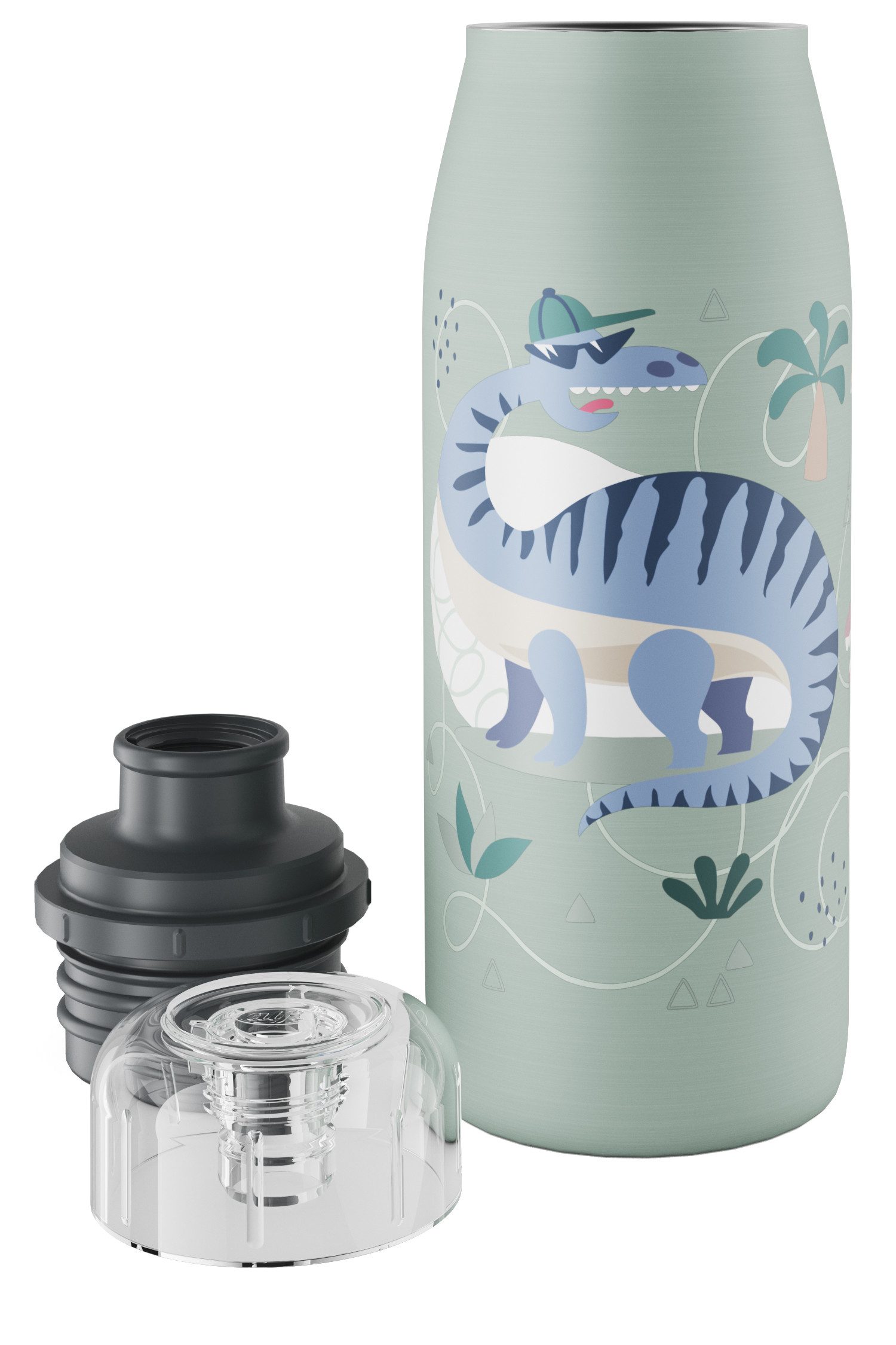 Alfi Isolierflasche KIDS ISO BOTTLE, Edelstahlkörper, spülmaschinenfest, 12h heiß & 24h kalt, Trinköffnung mit konsistentem Trinkfluss