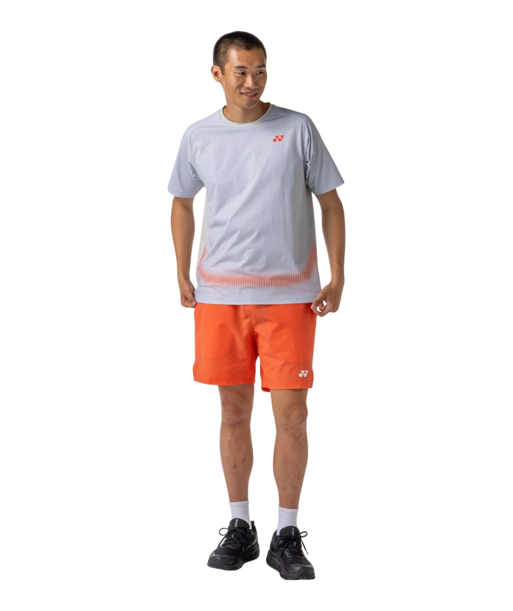 Yonex T-Shirt Practice 16844 (100% Polyester) 2026 silbergrau Herren