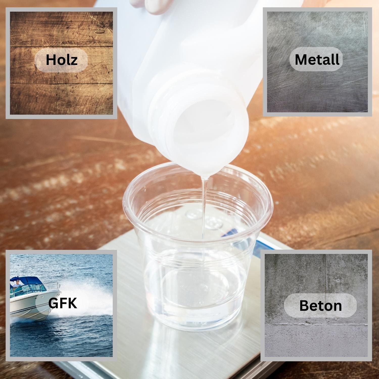 DD Composite Kunstharz 1kg DIEPAL S-20-V + 20g Härter