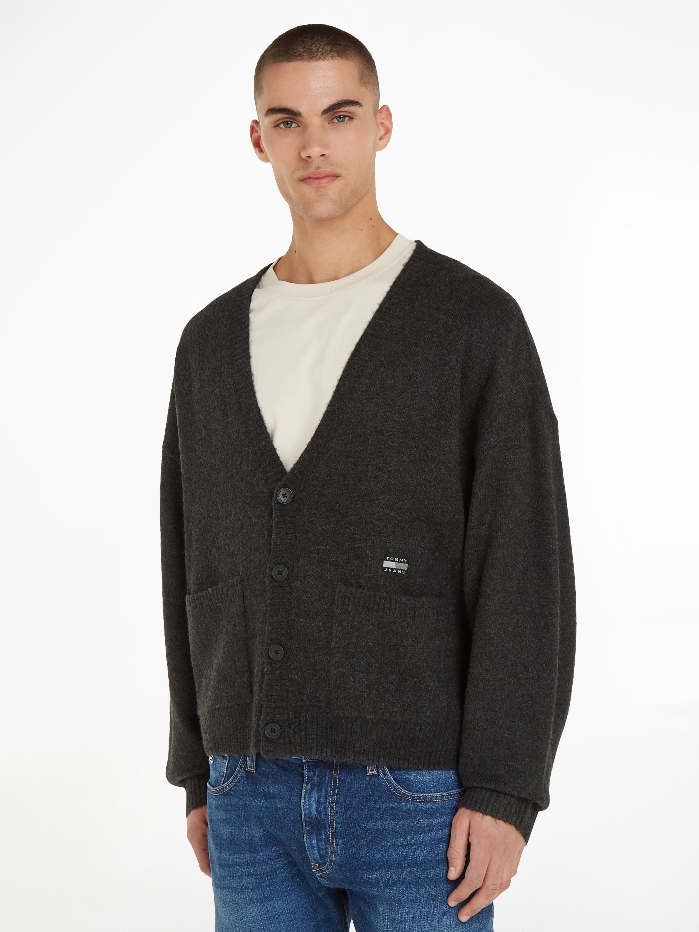 Tommy Jeans Strickjacke TJM BXY TONAL günstig online kaufen