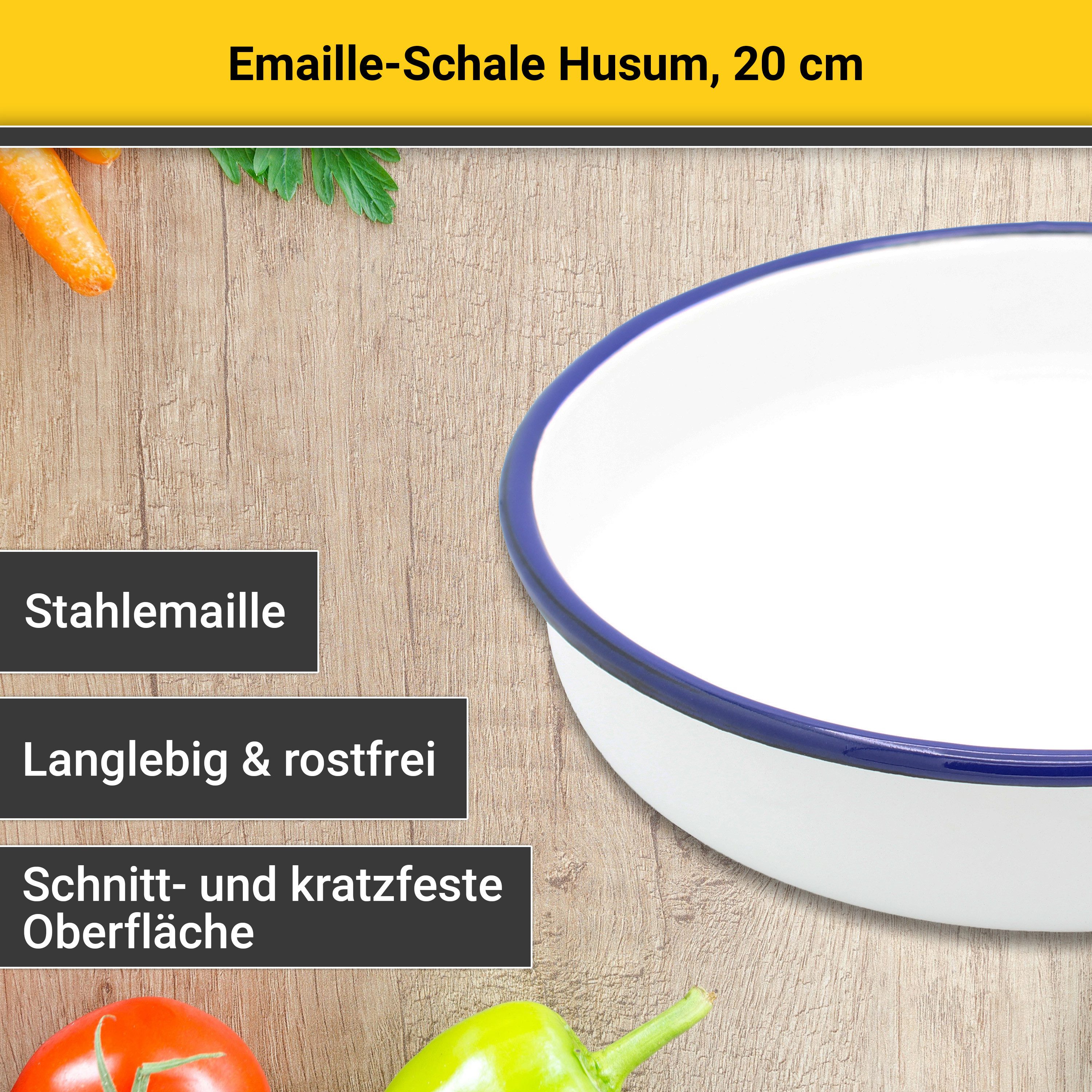 Krüger Schale Husum, Emaille, (1-tlg), Ø 20 cm