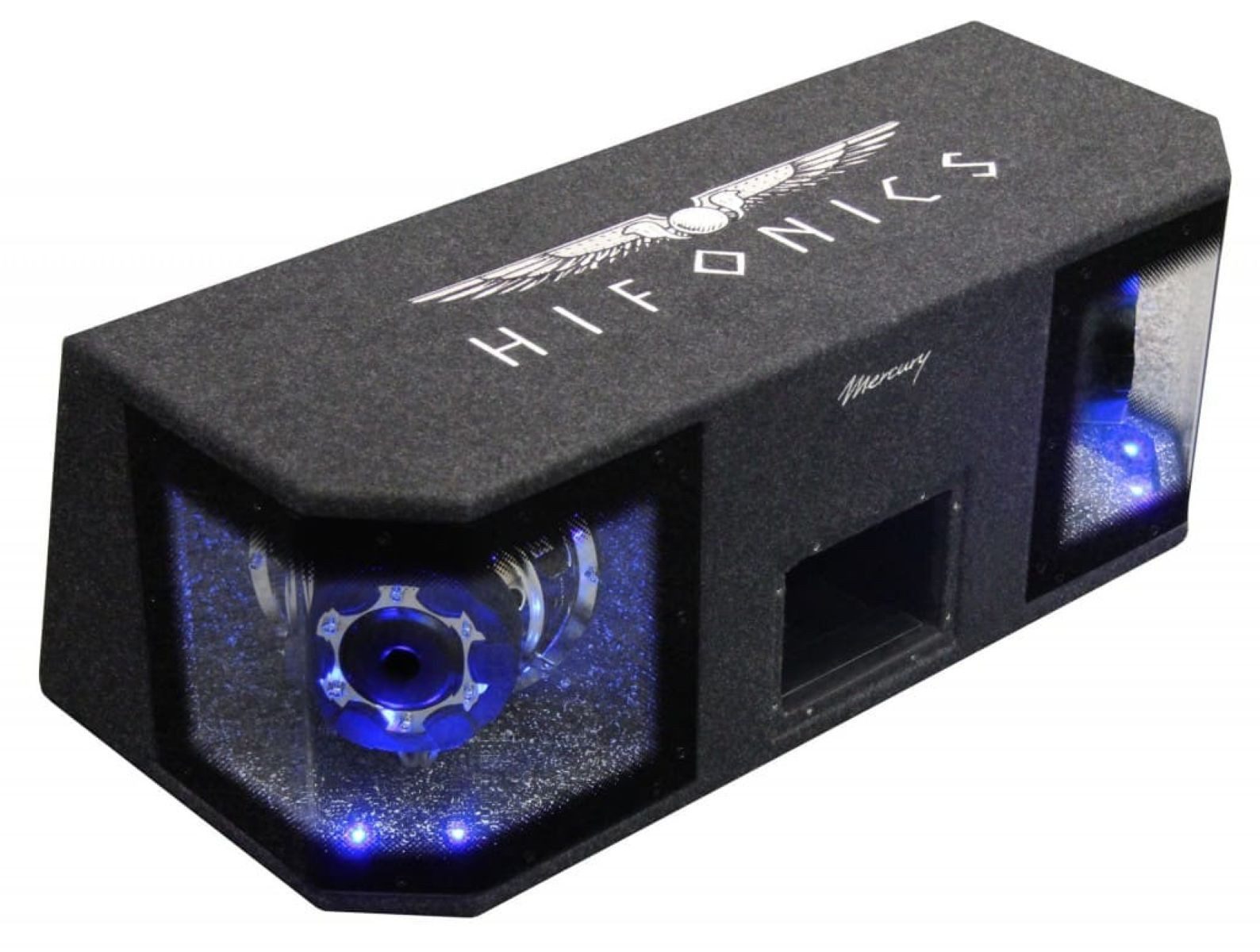 Hifonics Mercury MR8Dual 2x20cm Gehäusewoofer Flexport Skisack Auto-Subwoofer (600 W, max.: W 20 cm)
