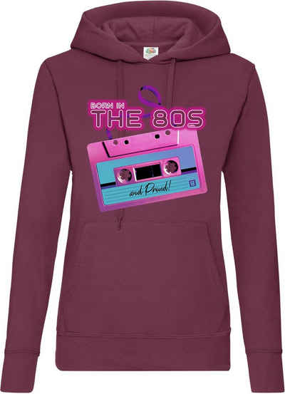 Youth Designz Kapuzenpullover 80s Damen Hoodie Pullover mit lustigem Frontprint