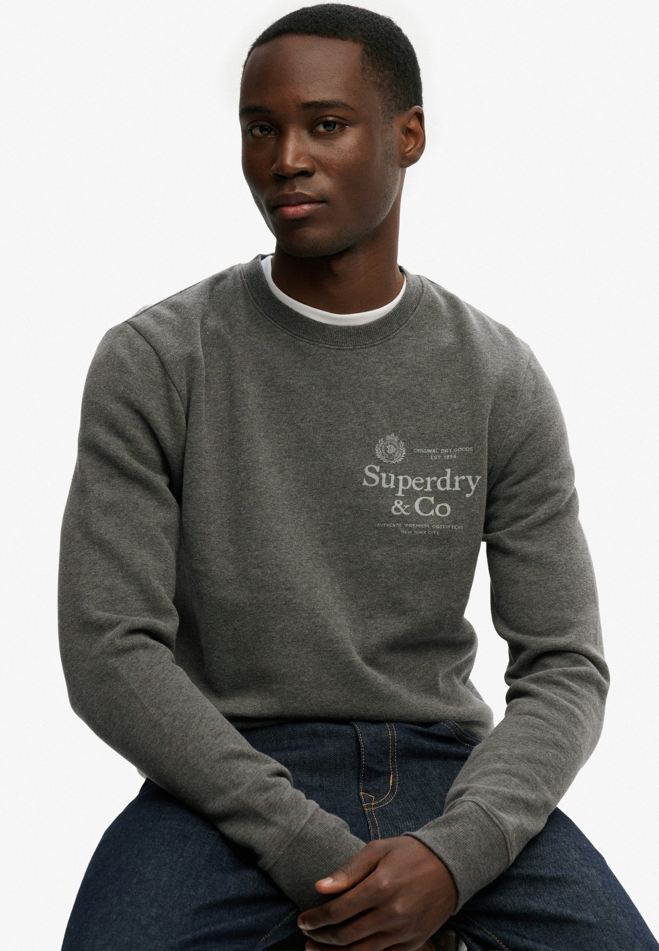 Superdry Sweatshirt 1954 COMPANY RELAXED SWEAT Baumwollmischung, relaxed fit