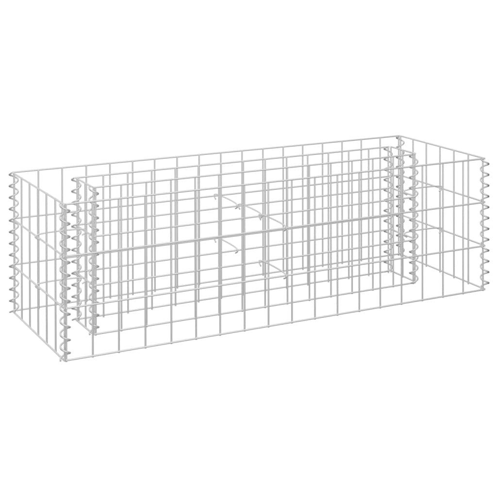 vidaXL Hochbeet Gabionen-Hochbeet Verzinkter Stahl 90×30×30 günstig online kaufen