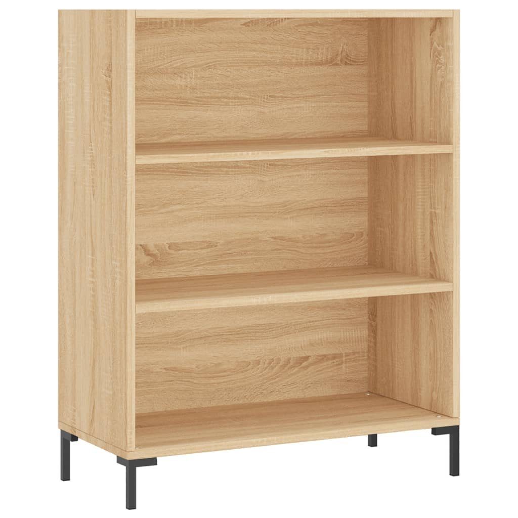 Holzwerkstoff Sonoma-Eiche Bücherregal furnicato 69,5x32,5x90 cm