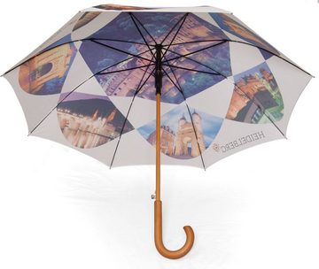 ROSEMARIE SCHULZ Heidelberg Stockregenschirm Regenschirm Stockschirm mit Motiv Heidelberg, Solider Regenschirm