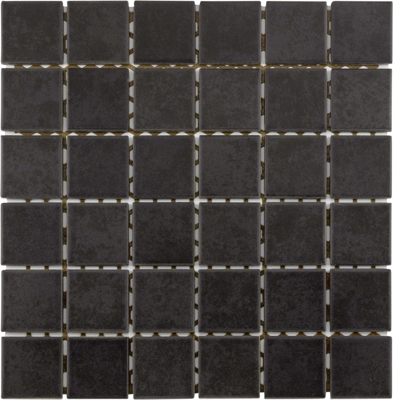 KNG Mosaikfliesen Mosaikfliese Maxi 30 x 30 cm anthrazit Steinmaß:, Keramik, Grau