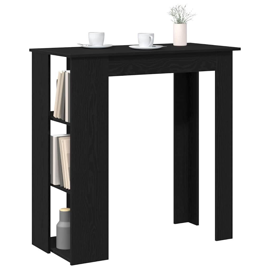 vidaXL Esstisch Bartisch 102 x 50 x 103,5 cm Holzwerkstoff Schwarz Eichen-Optik (1-St)