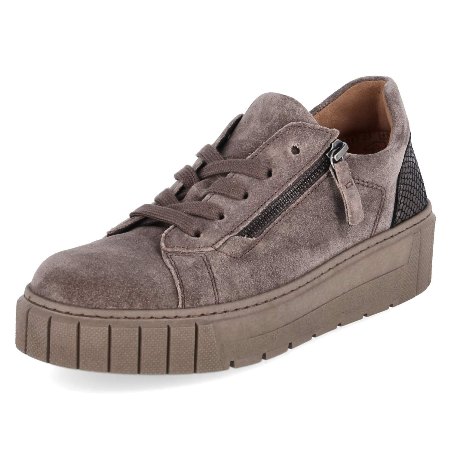 Gabor Gabor 6017.03.004 Damen Rauleder taupe Schnürschuh