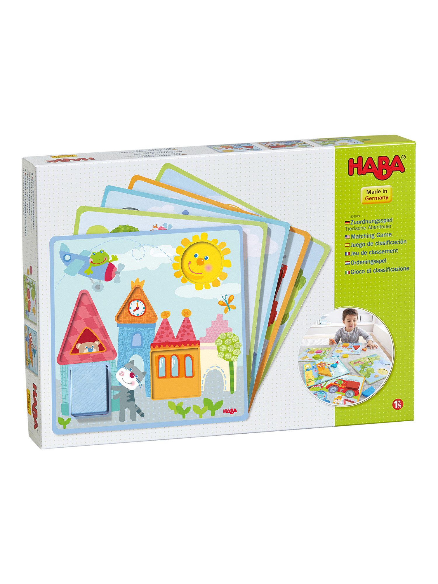 Haba Lernspielzeug Zuordnungsspiel Tierische Abenteuer, unisex neutral