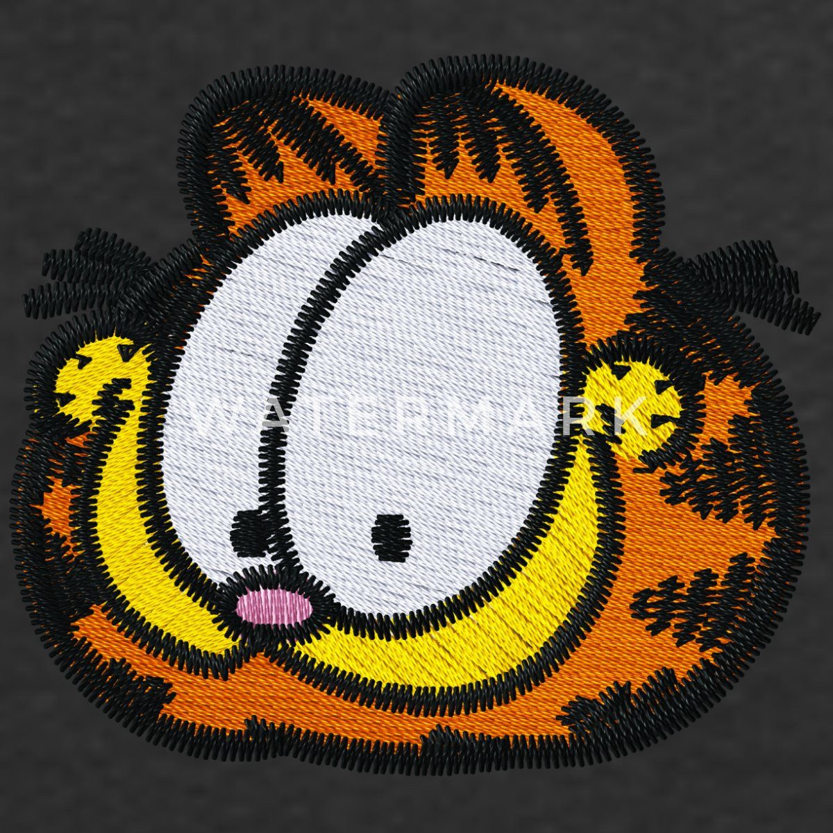 Spreadshirt Hoodie Garfield Als Stick-Design Kinder Premium Hoodie (1-tlg)