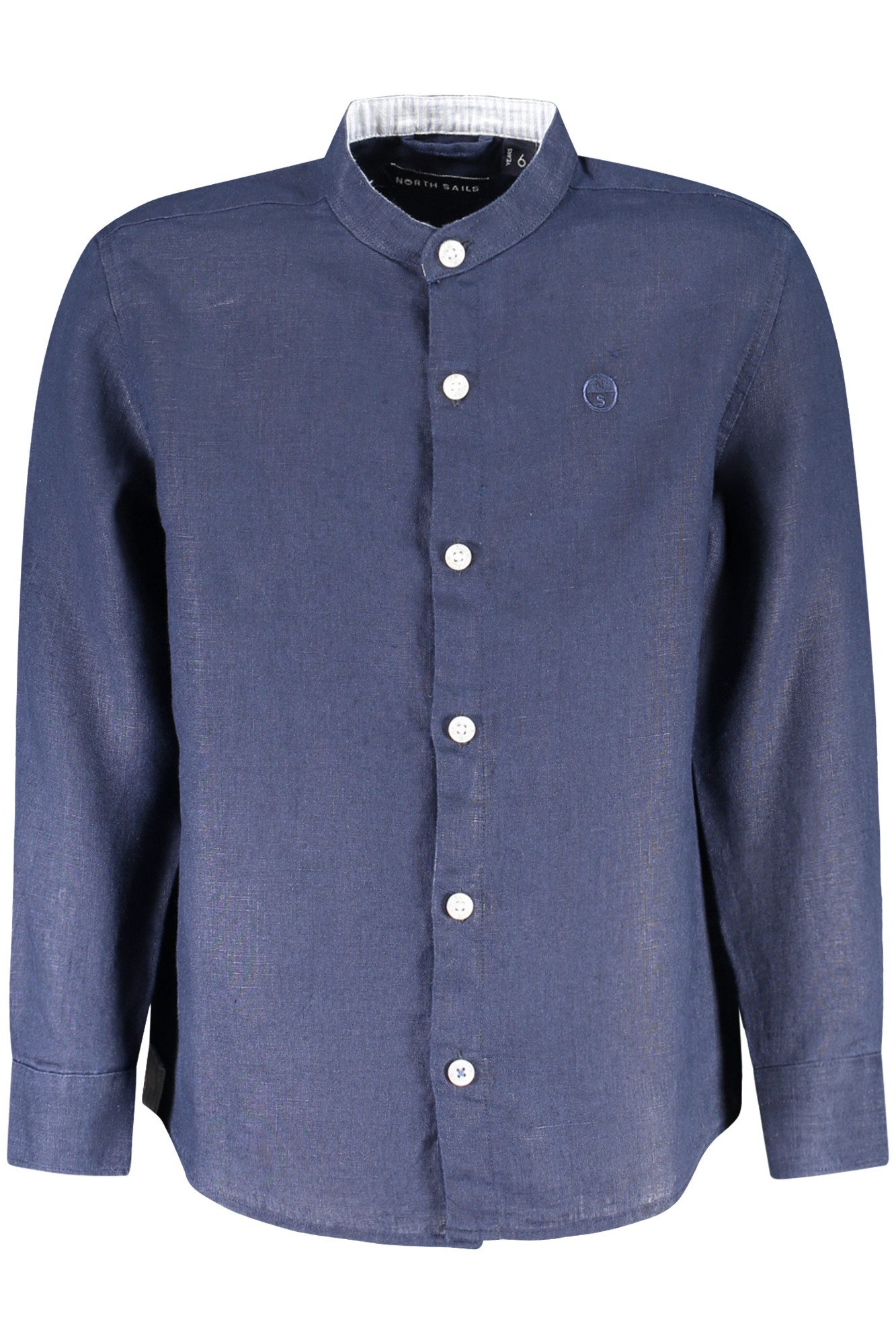 North Sails Langarmhemd Blaues Kinder Langarmshirt mit Stehkragen und umweltfreundlichen Detai