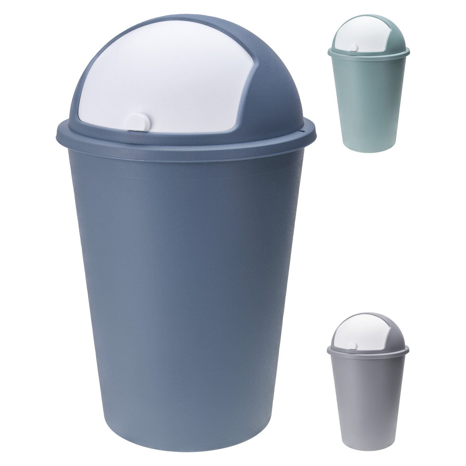 Mojawo Aschenbecher Abfalleimer Schwingdeckeleimer Mülleimer 25 Liter