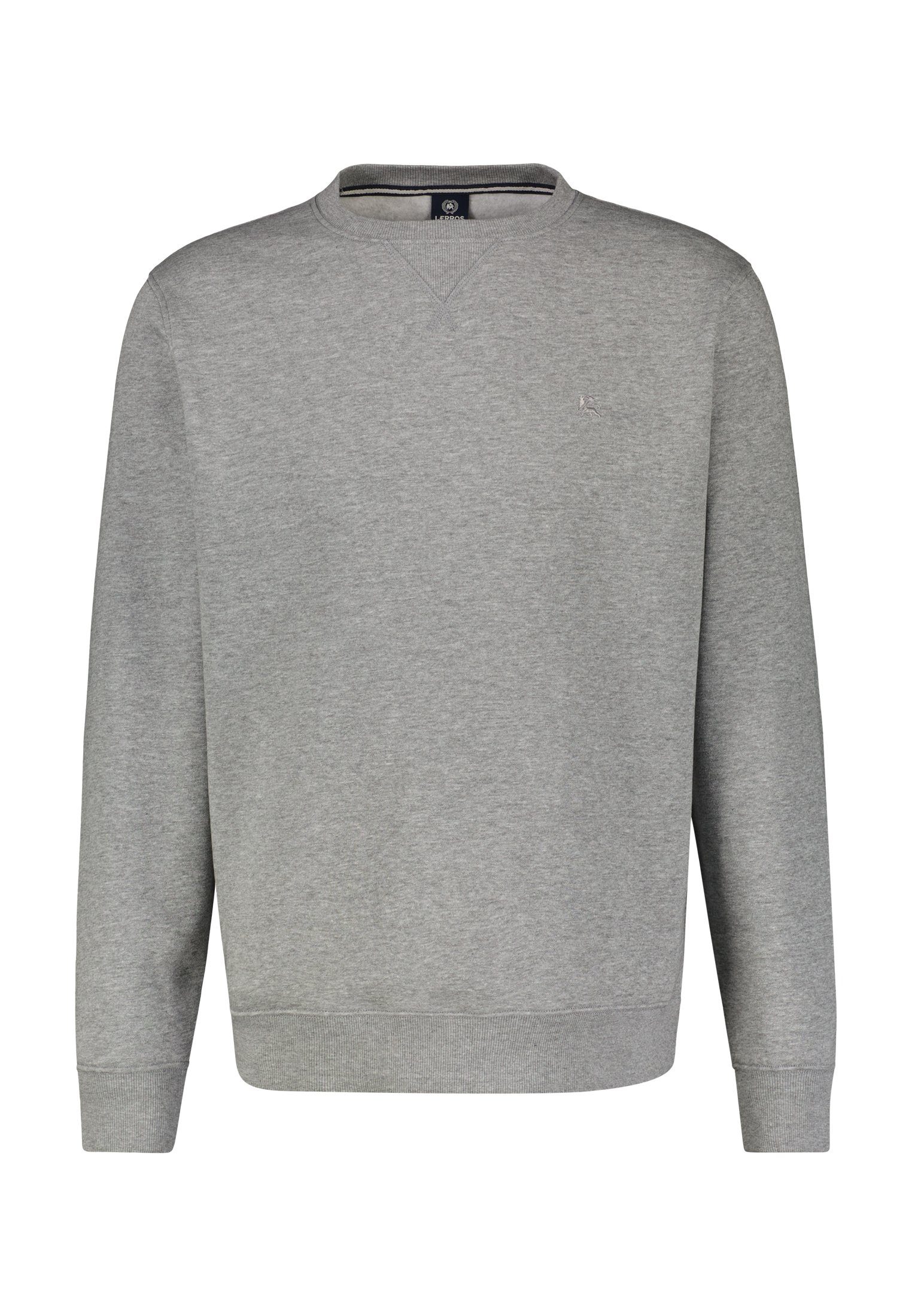 LERROS Sweatshirt LERROS Leichter Strukturqualität Sweater in PLATINUM GREY M