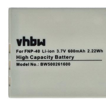 vhbw kompatibel mit Braun D-830, D-808, D-75i, D-12 Kamera-Akku Li-Ion 500 mAh (3,6 V)