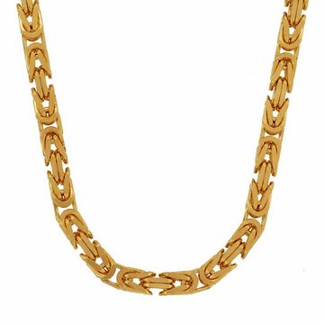 HOPLO Königskette Goldkette Königskette Länge 55cm - Breite 4,0mm - 750-18 Karat Gold, Made in Germany