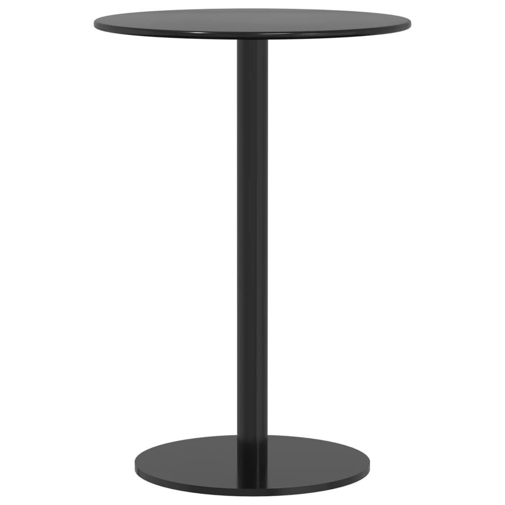 vidaXL Gartentisch Gartentisch Rund Schwarz Ø50x72 günstig online kaufen