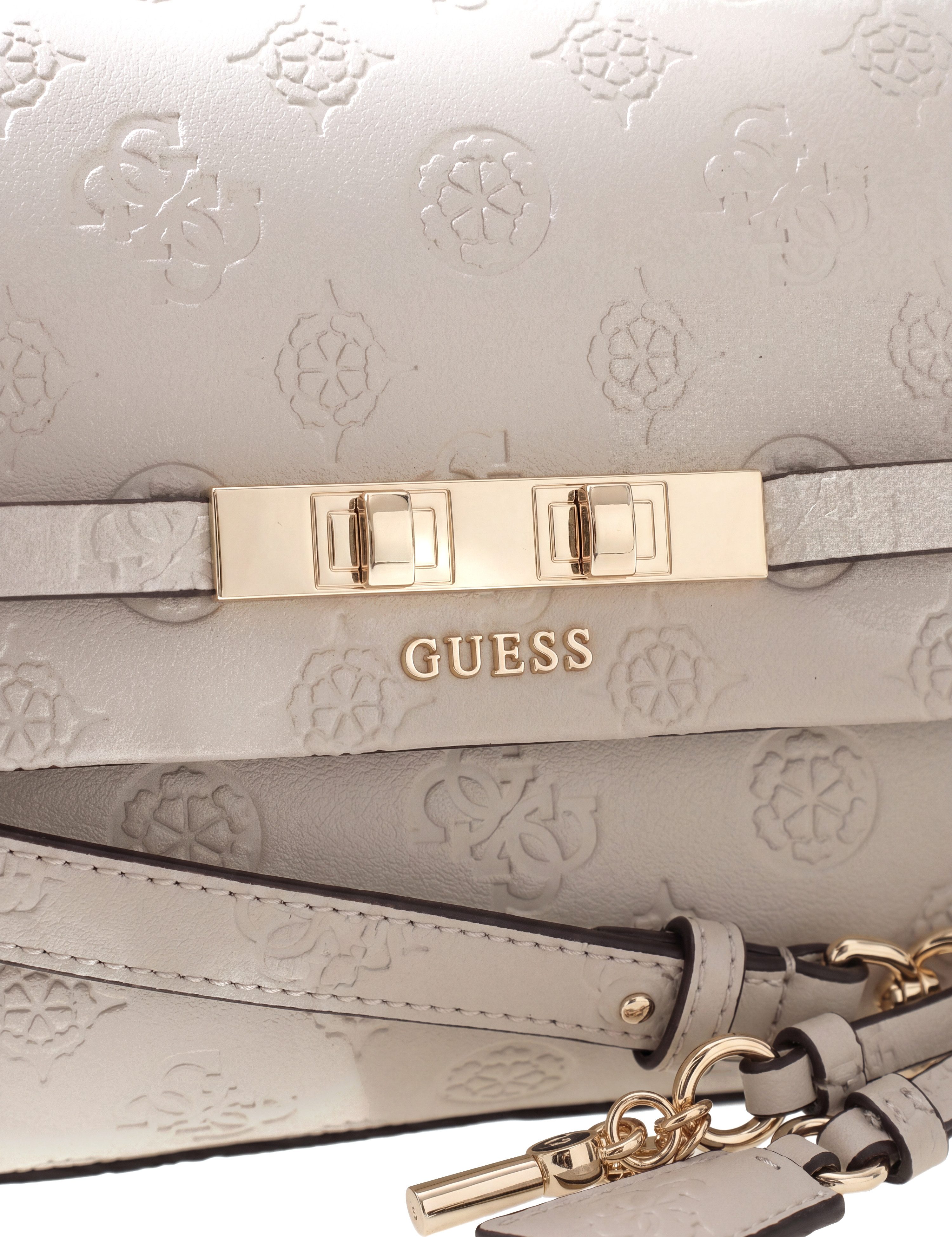 Guess Umhängetasche CARMELLA CROSSBODY FLAP, Damen Handtasche, Schultertasche mit Überschlag – Bild 4 von 5