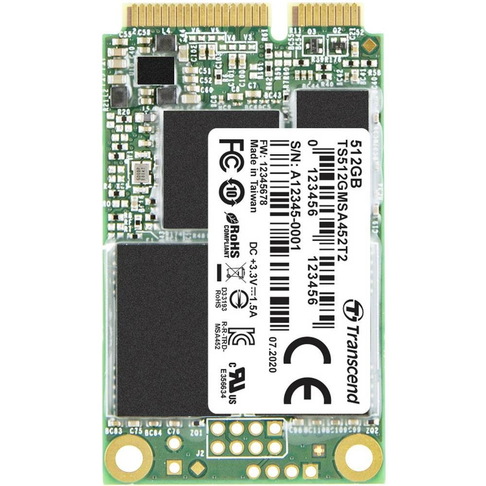 Transcend MSA452T2 mSATA SSD TS512GMSA452T2 SSHD-Hybrid-Festplatte