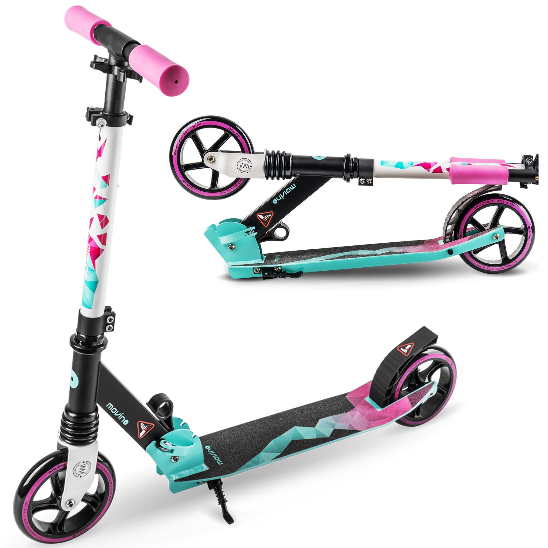 Movino Cityroller Kinderroller MOVINO VIBE Leicht 2,9kg Klappbar 145mm Rollen