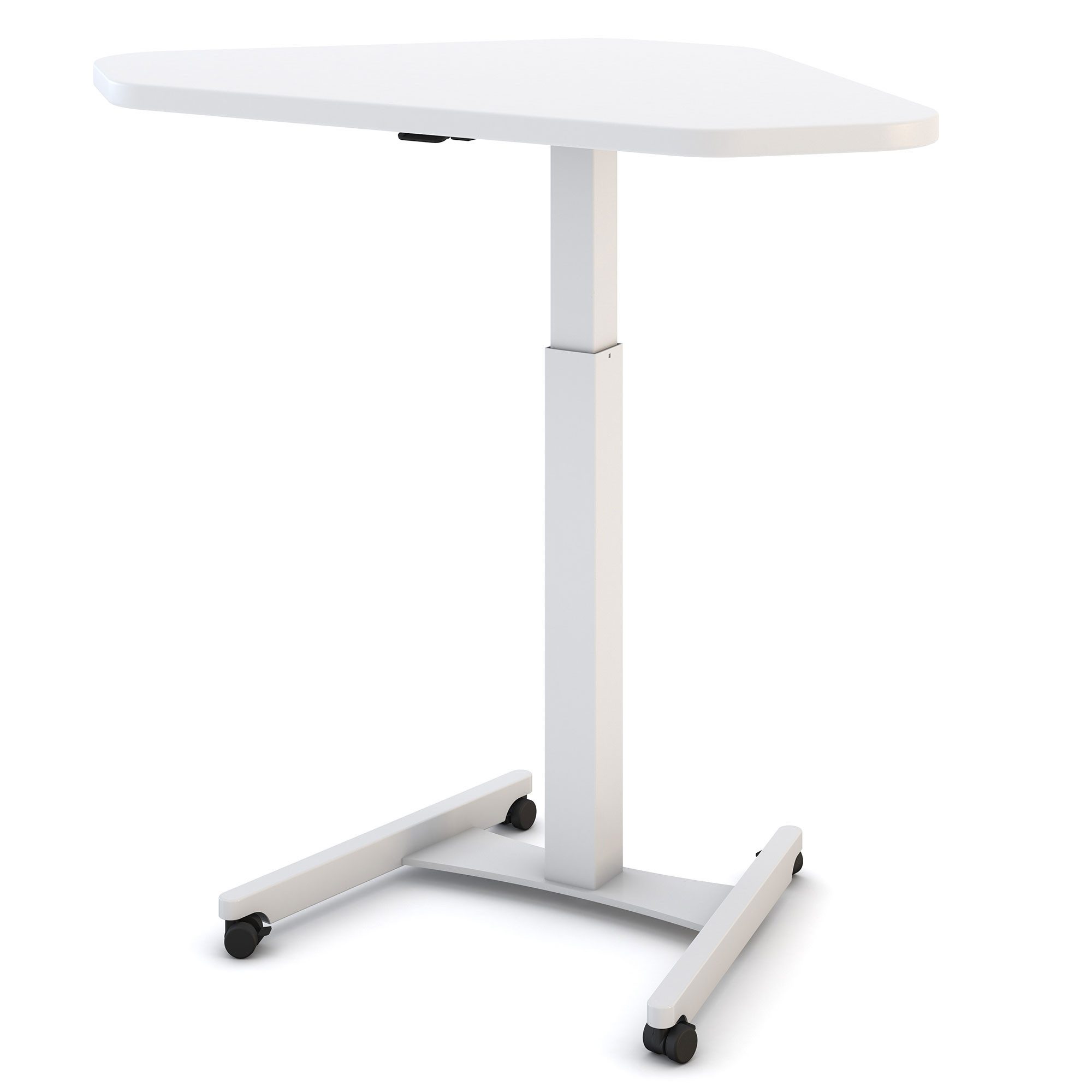 ASSMANN Büromöbel Stehpult Single Desk (Weiß Manuell höhenverstellbar, einfache Montage, für Büro und Homeoffice)