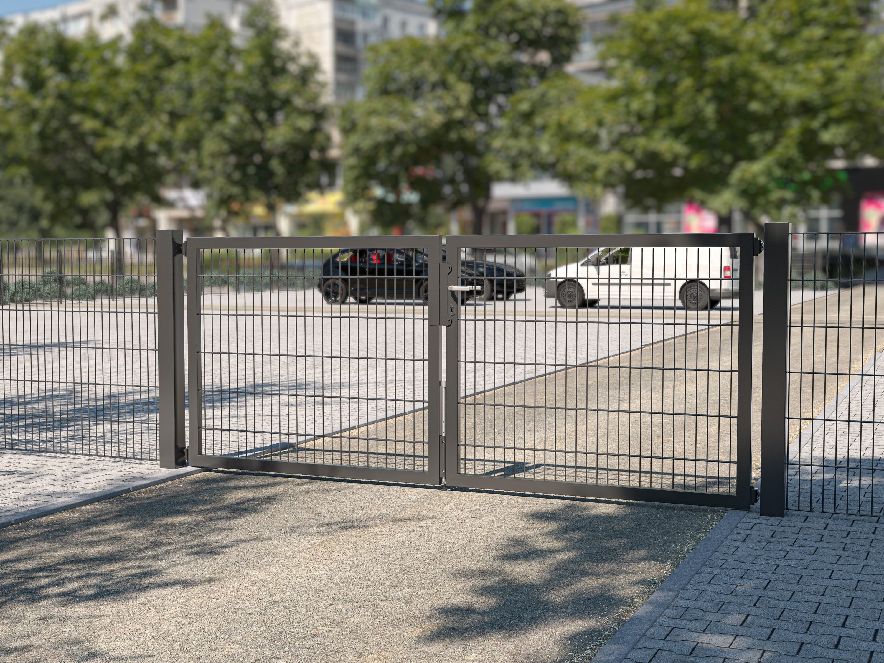 Alberts Gartentor, Alberts 637149 Doppeltor Flexo Plus mit Zubehör verschiedene Breiten