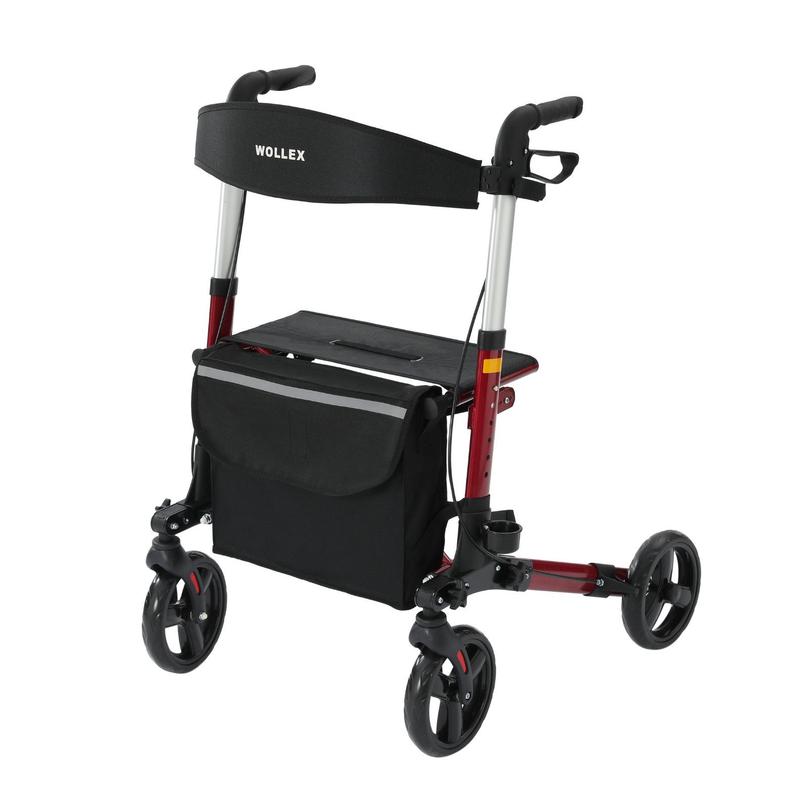 smartEC Rollator Sitwell Aluminium Rollator Faltbar zugelassen als Medizinprodukt