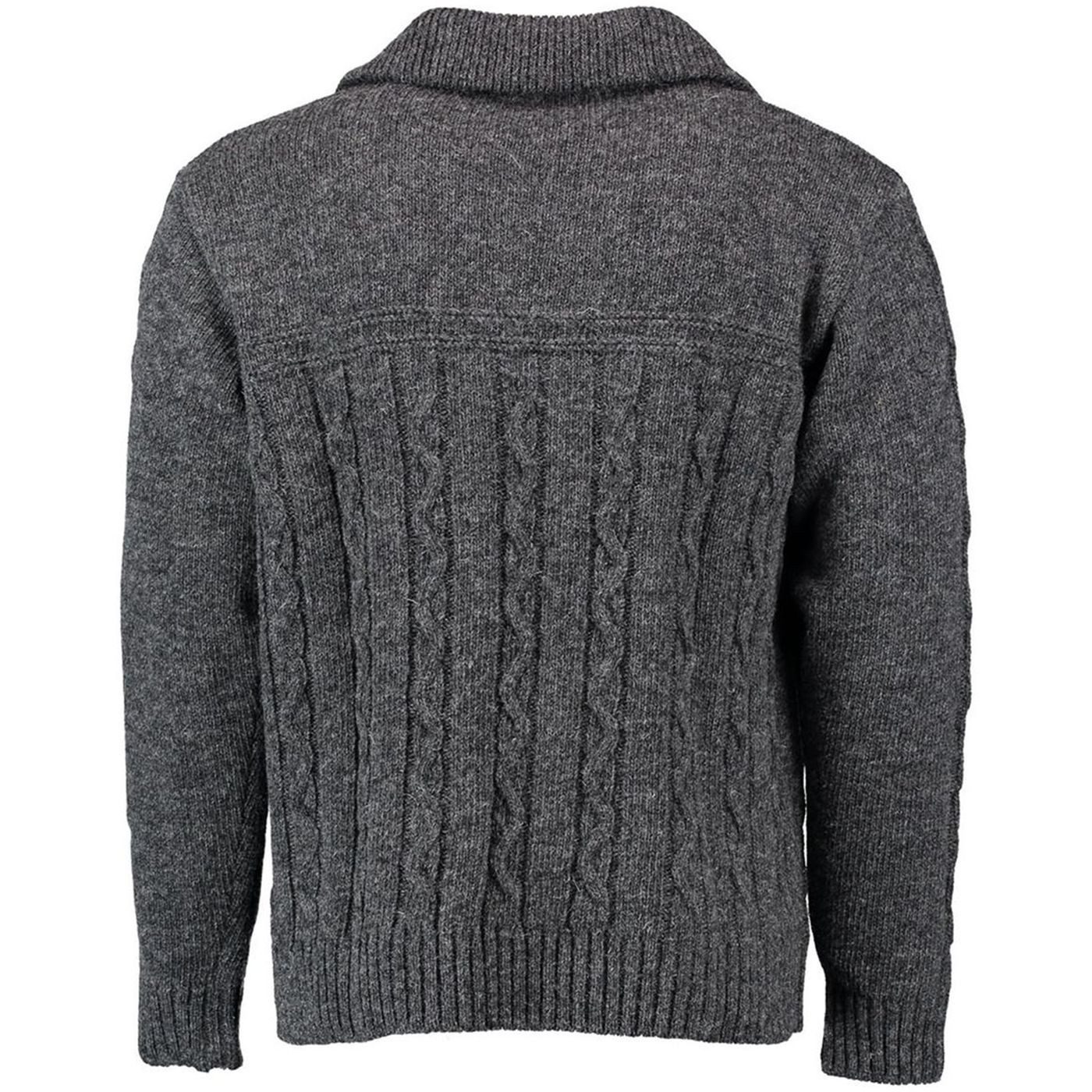 German Wear Trachtenstrickjacke OP5 Herren Strickjacke Jagd Trachten Schurwolle Pullover