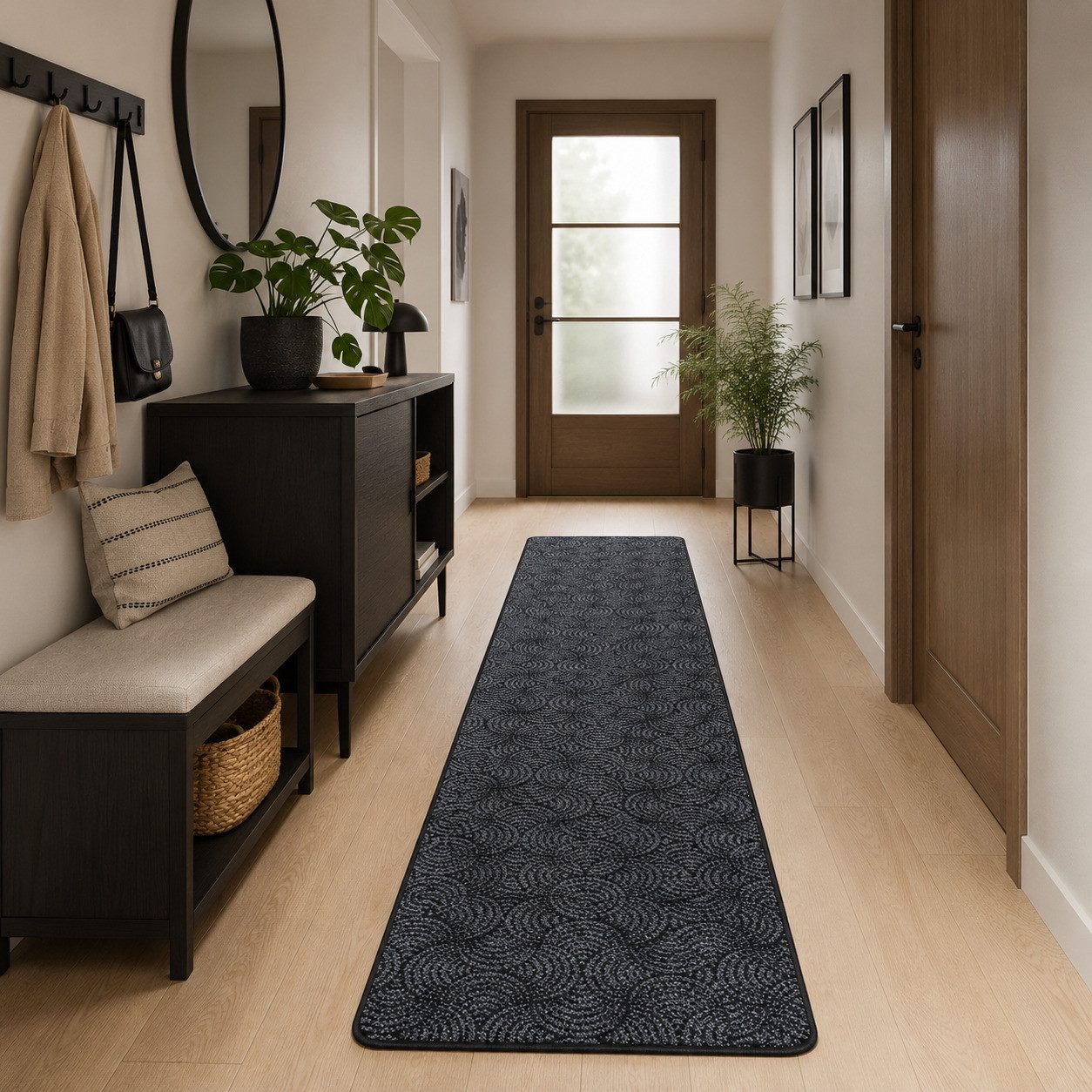 Snapstyle Läufer Läufer Feinschlinge Designer Teppich Circle, Rechteckig, Höhe: 6 mm