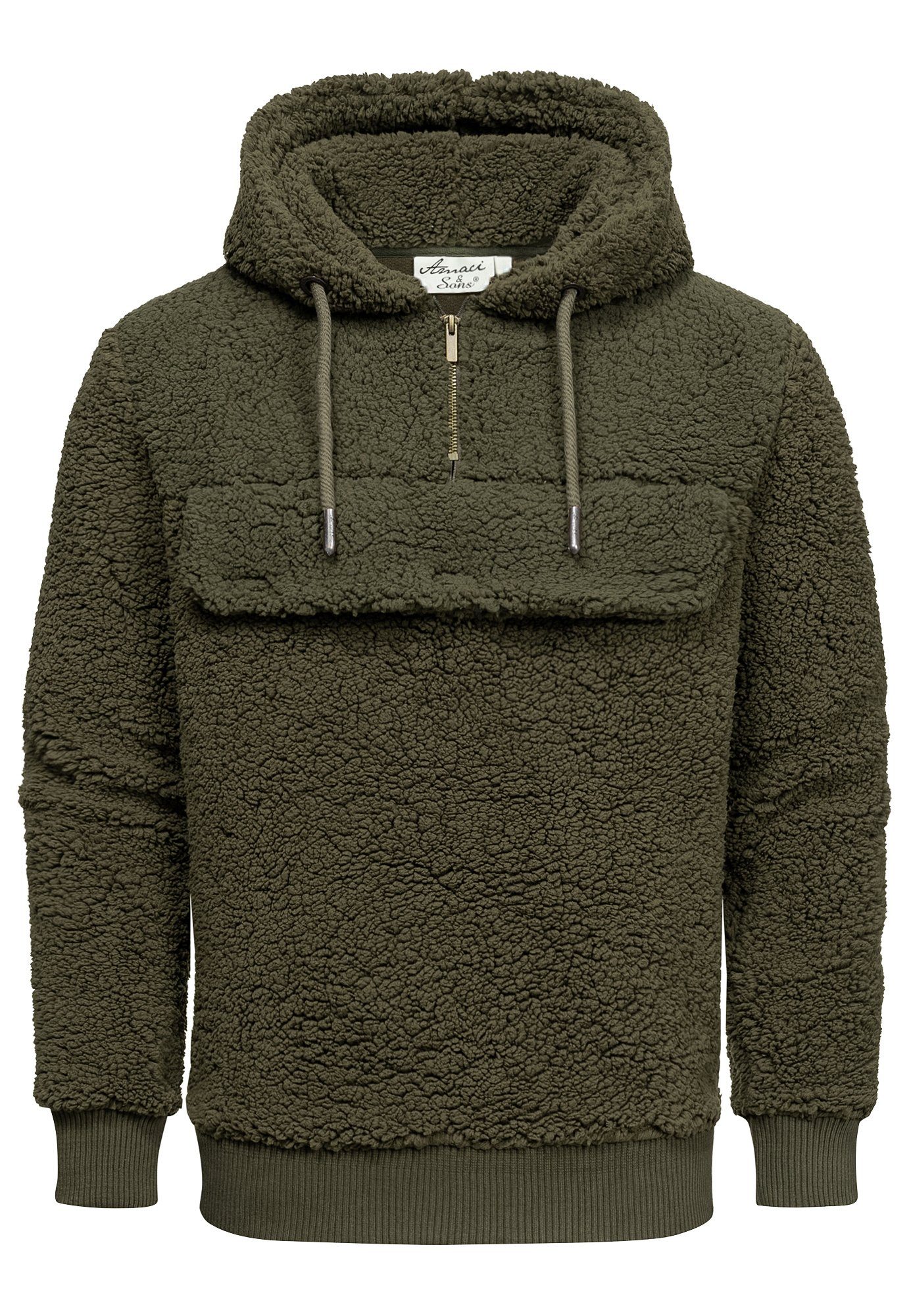 Kapuzenpullover RUXTON Windbreaker mit Teddyfell