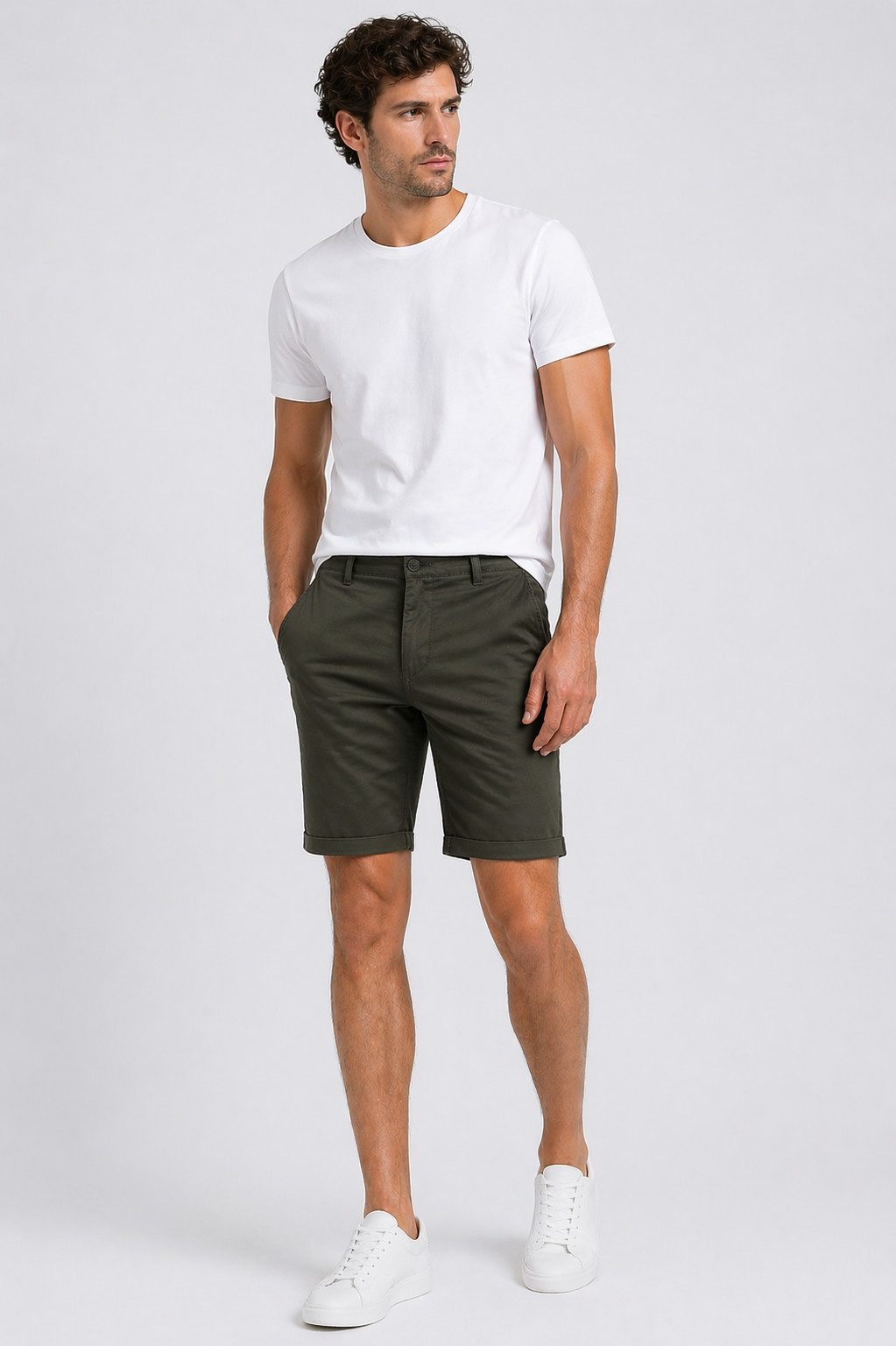 Smith & Solo Chinoshorts Kurze Hosen Herren, Baumwolle Shorts Männer Sommer Elasthan, Bermuda, Casual