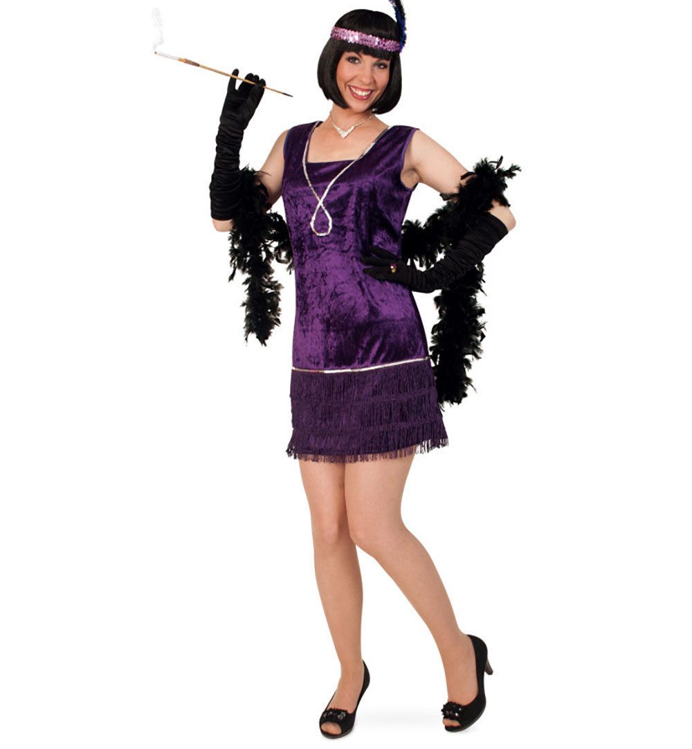 Fries Kostüm 20er Jahre Damen Kleid Charleston Kostüm Mafia 20s Flapper sch günstig online kaufen