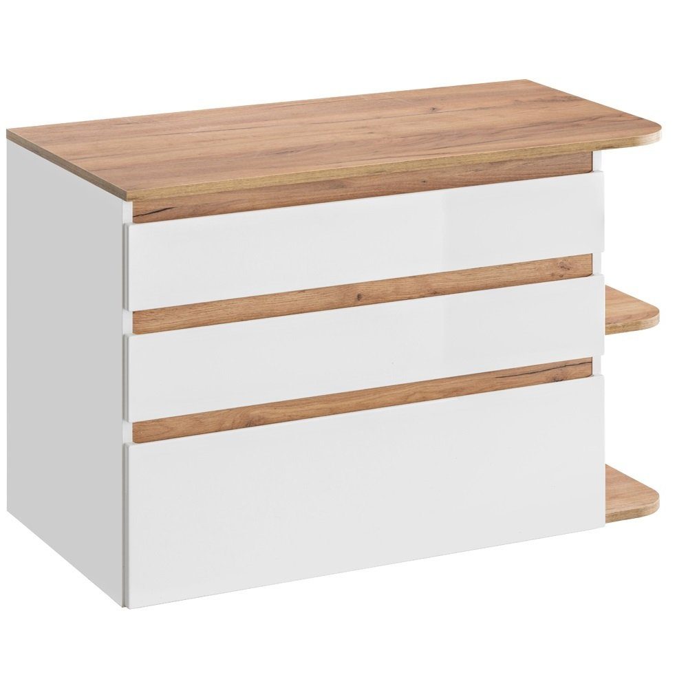 Lomadox Badmöbel-Set CAMPOS-56, (Spar-Set, 5-St), weiß günstig online kaufen