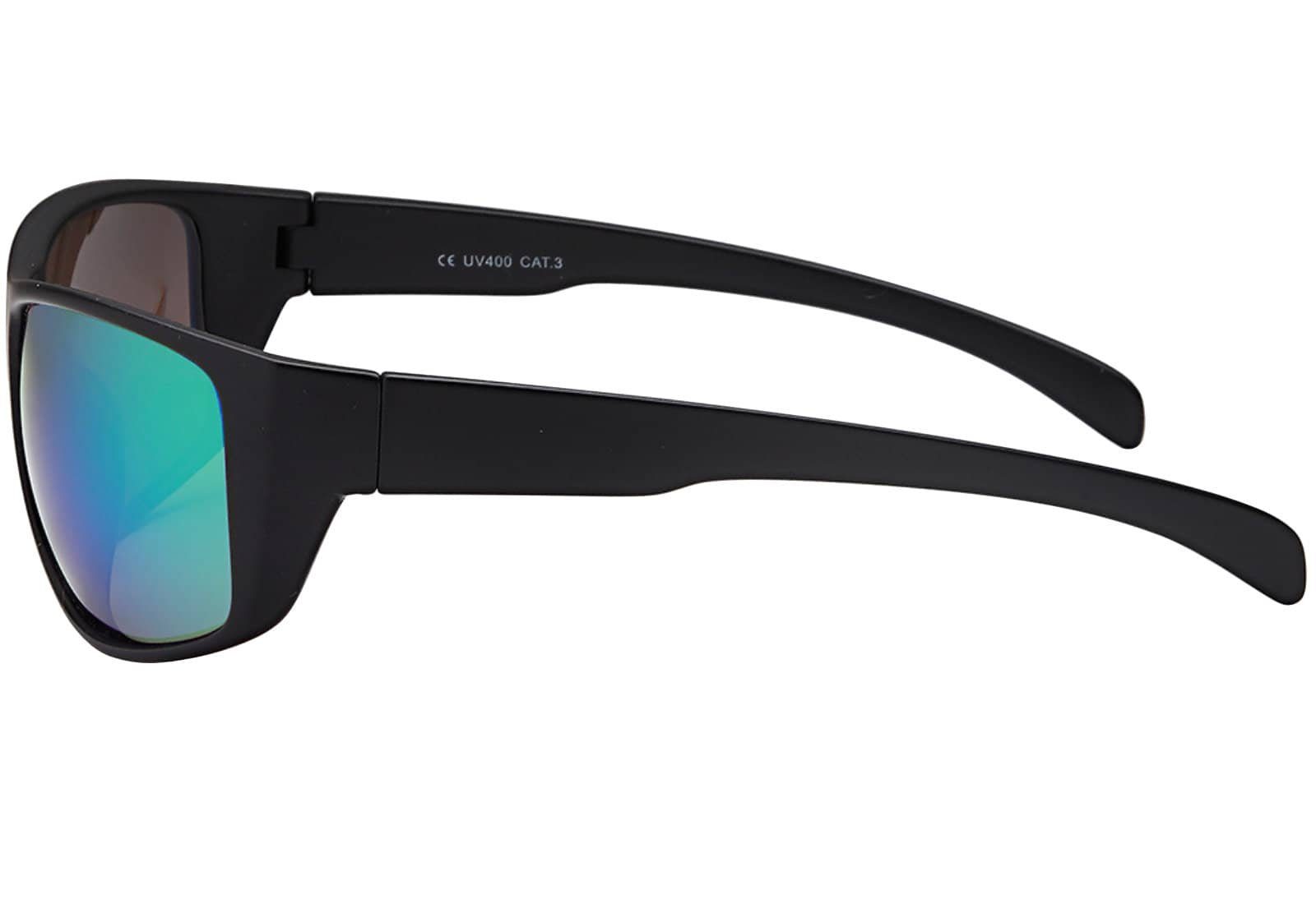 BEZLIT Eyewear Sonnenbrille Sportliche Sonnenbrille Linsen mit Grün (1-St) schwarzen