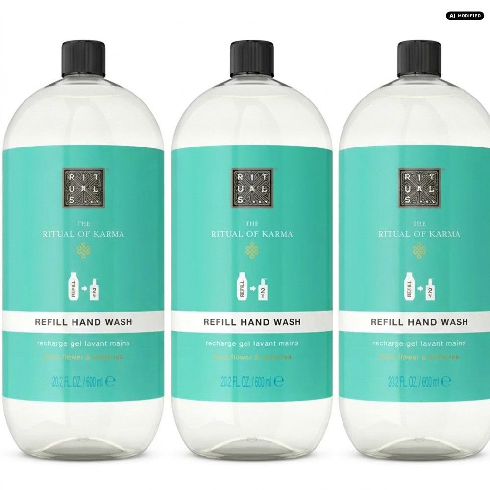 Rituals Flüssigseife Rituals Karma Handseife Nachfüllpackung 3er Set, 1-tlg., Vorteilspack mit drei Nachfüllpackungen für langen Vorrat