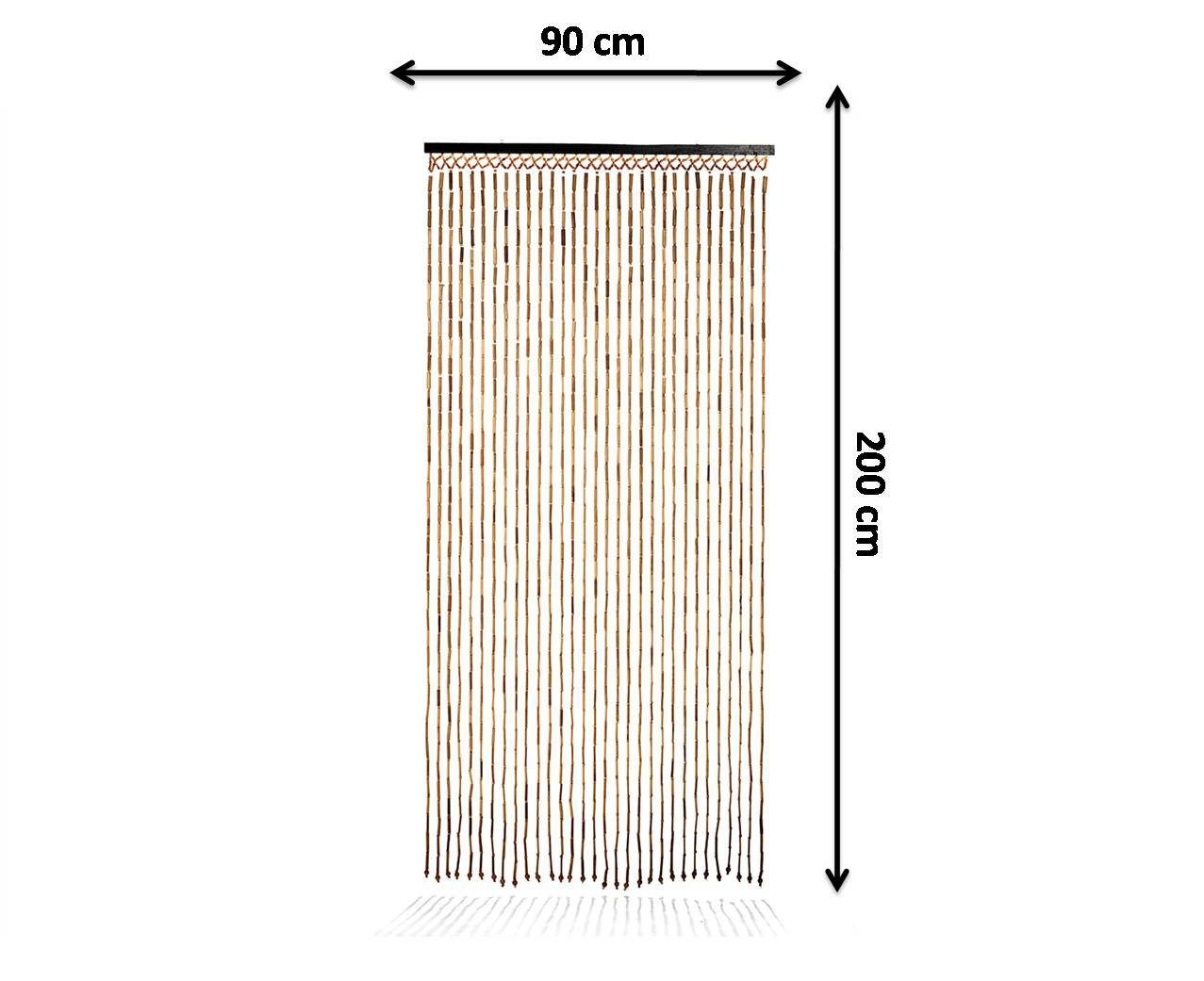 Kobolo Türvorhang Bambusvorhang BAMBOO -Braun Natur günstig online kaufen