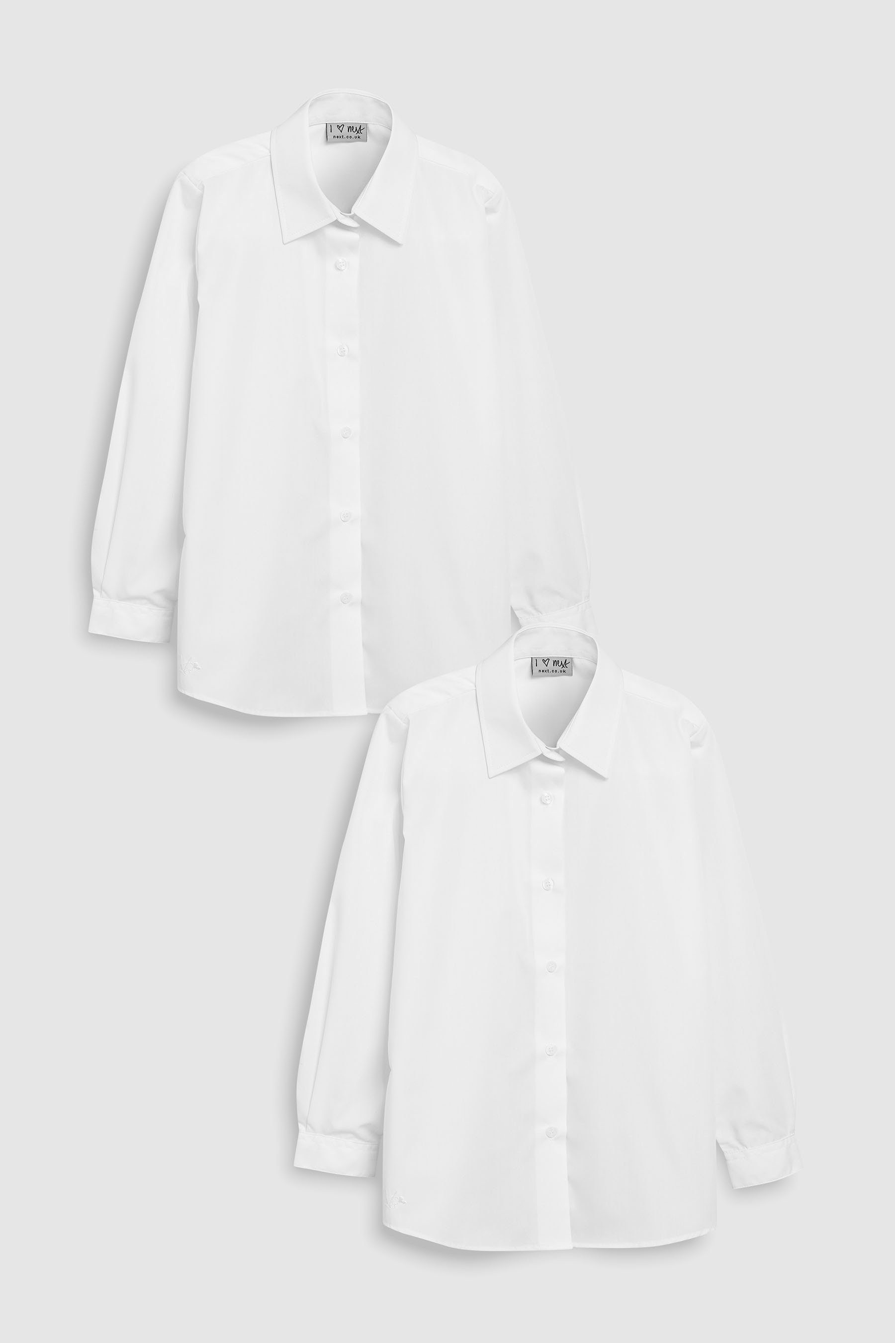 Next Langarmbluse Business-Hemden, 2er-Pack (2-tlg) | Blusen