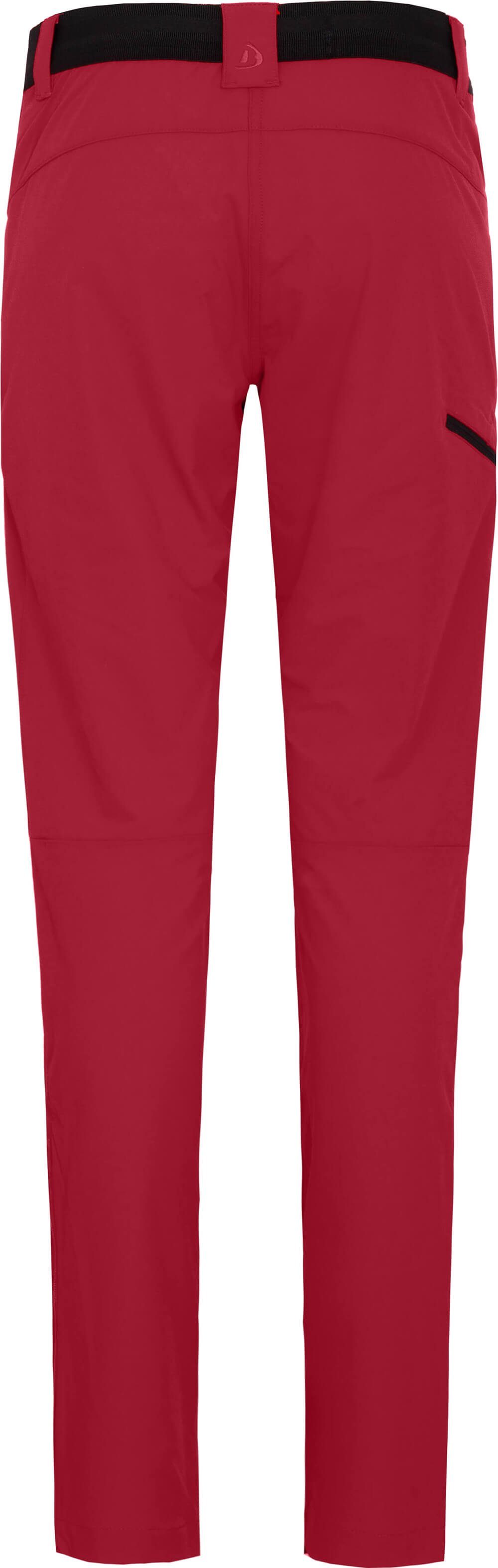 Damen (slim) Bergson COMFORT Wanderhose, Outdoorhose leicht, VIDAA Normalgrößen, strapazierfähig, rot