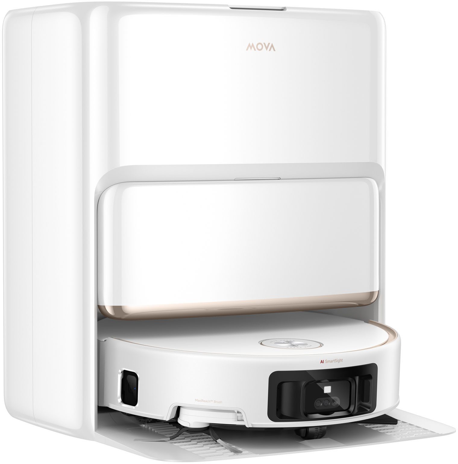 Mova Saugroboter Z60 Ultra Roller Complete, App- & Sprachsteuerung, 700 W, mit Beutel, Vollautomatische Basisstation, Anti-Verhedderungsbürste