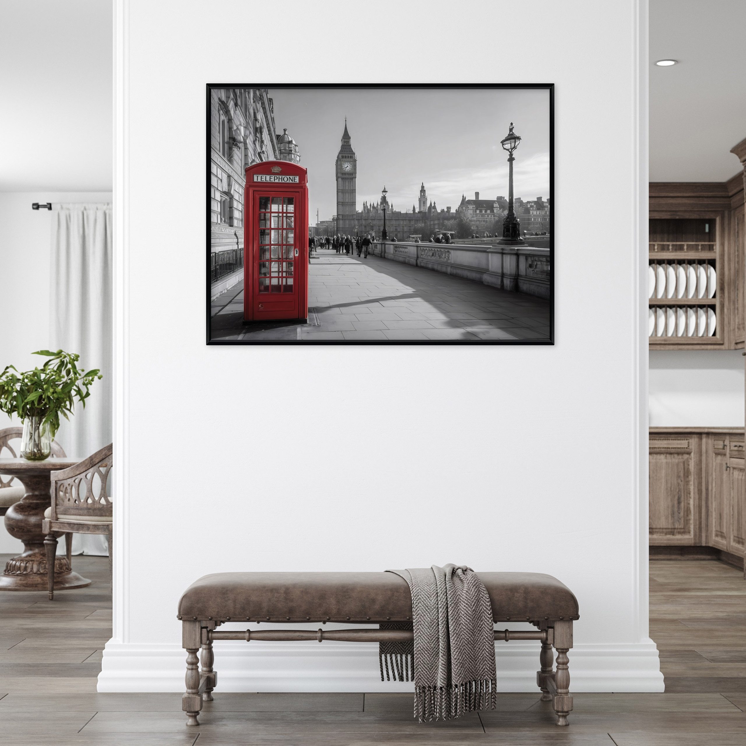 Wallarena Leinwandbild Stadt New York - Mehrfarbig - Modern - Schlafzimmer, Stadt, 40x30x2cm