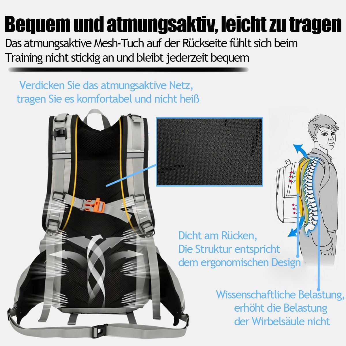 Luckice Fahrradrucksack Radrucksack Fahrradrucksäcke Sportrucksäcke Wander- günstig online kaufen