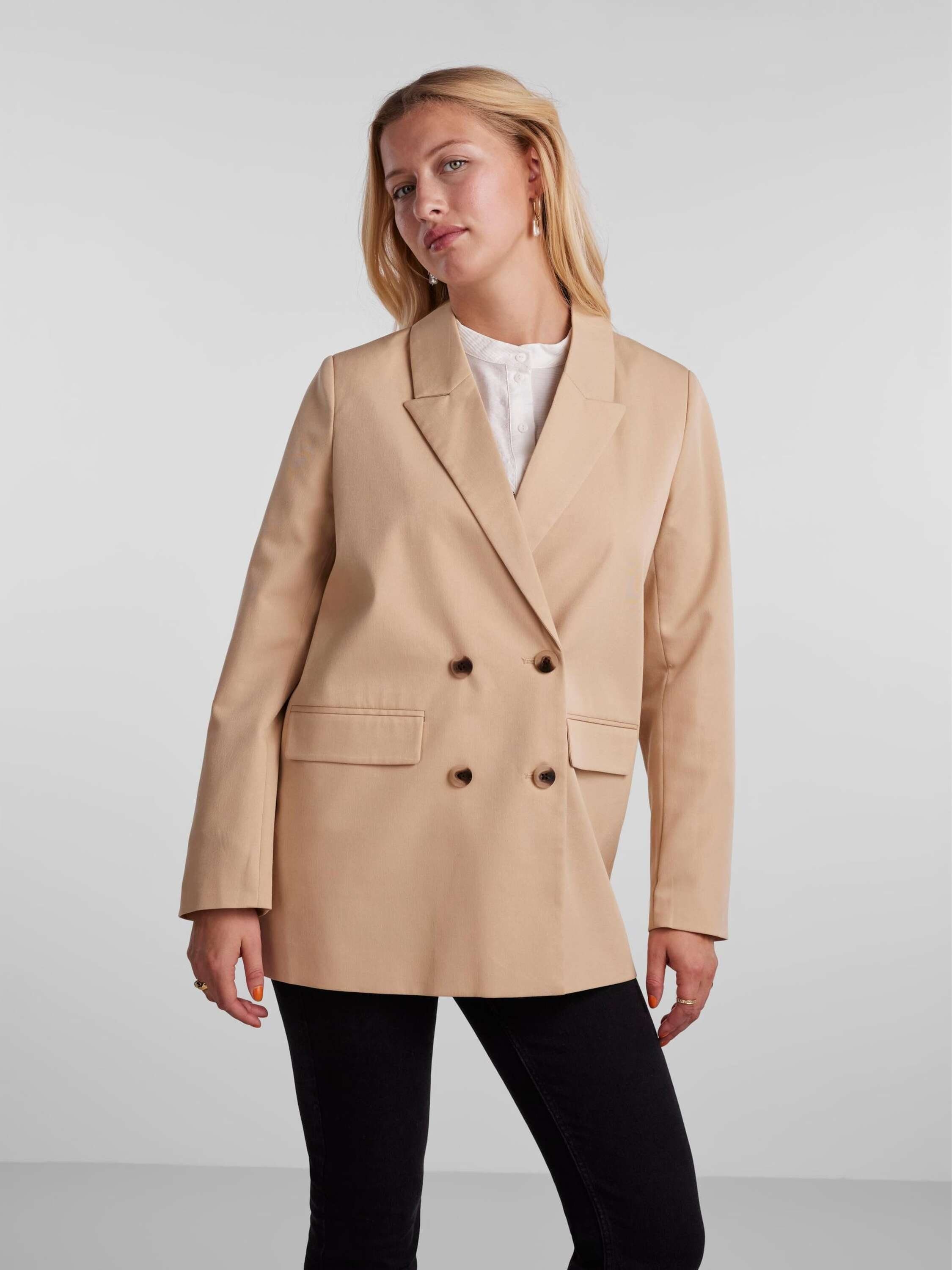pieces Longblazer (1-tlg) Plain/ohne Details günstig online kaufen