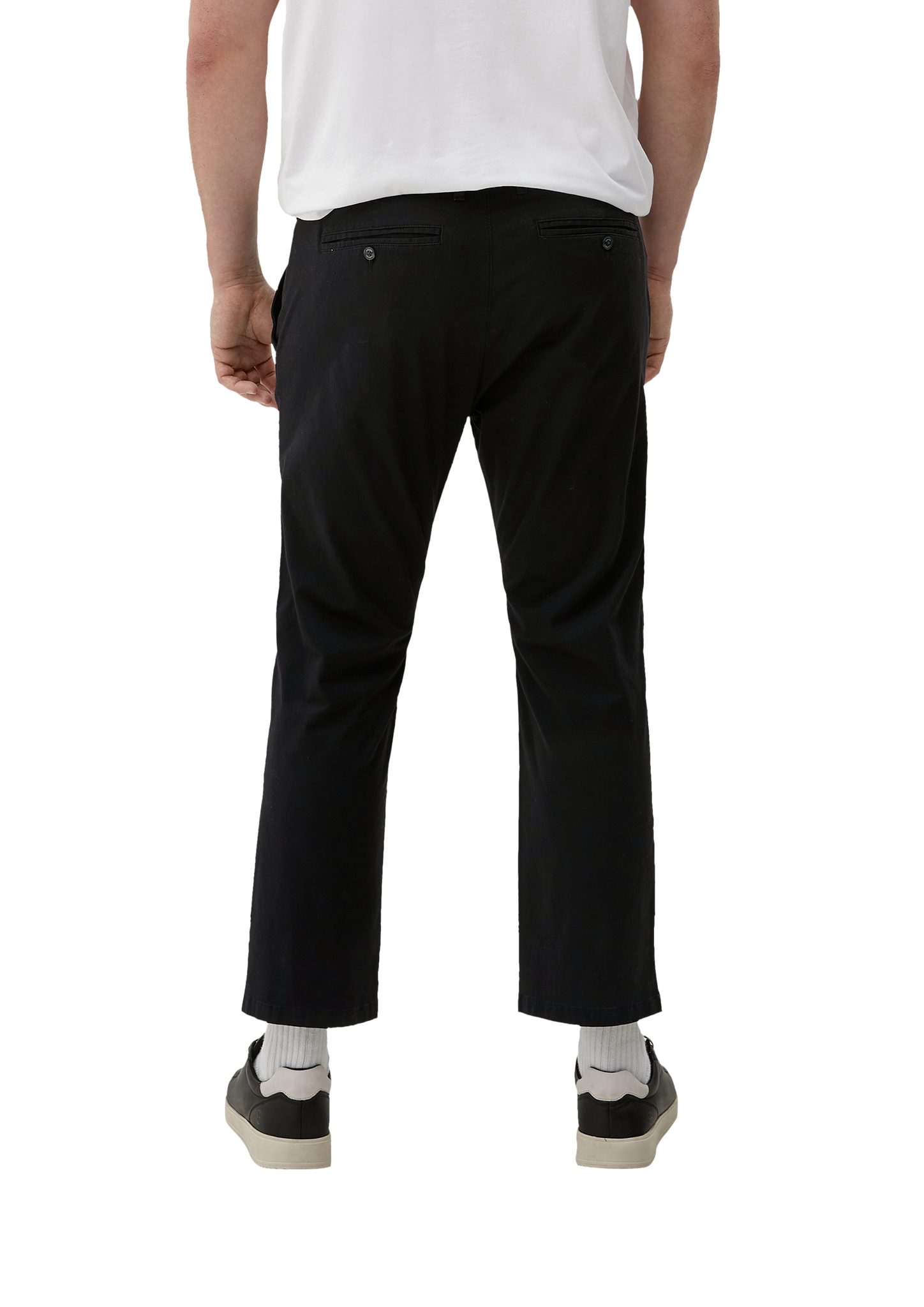 s.Oliver Stoffhose Relaxed Fit-Chino Detroit schwarz