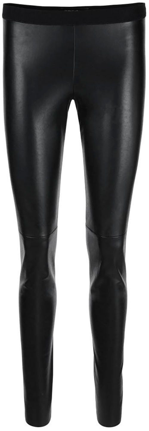Premium Marc Cain Leggings "Collection Leggings Damenmode Essential" aus schwarz Kunstleder