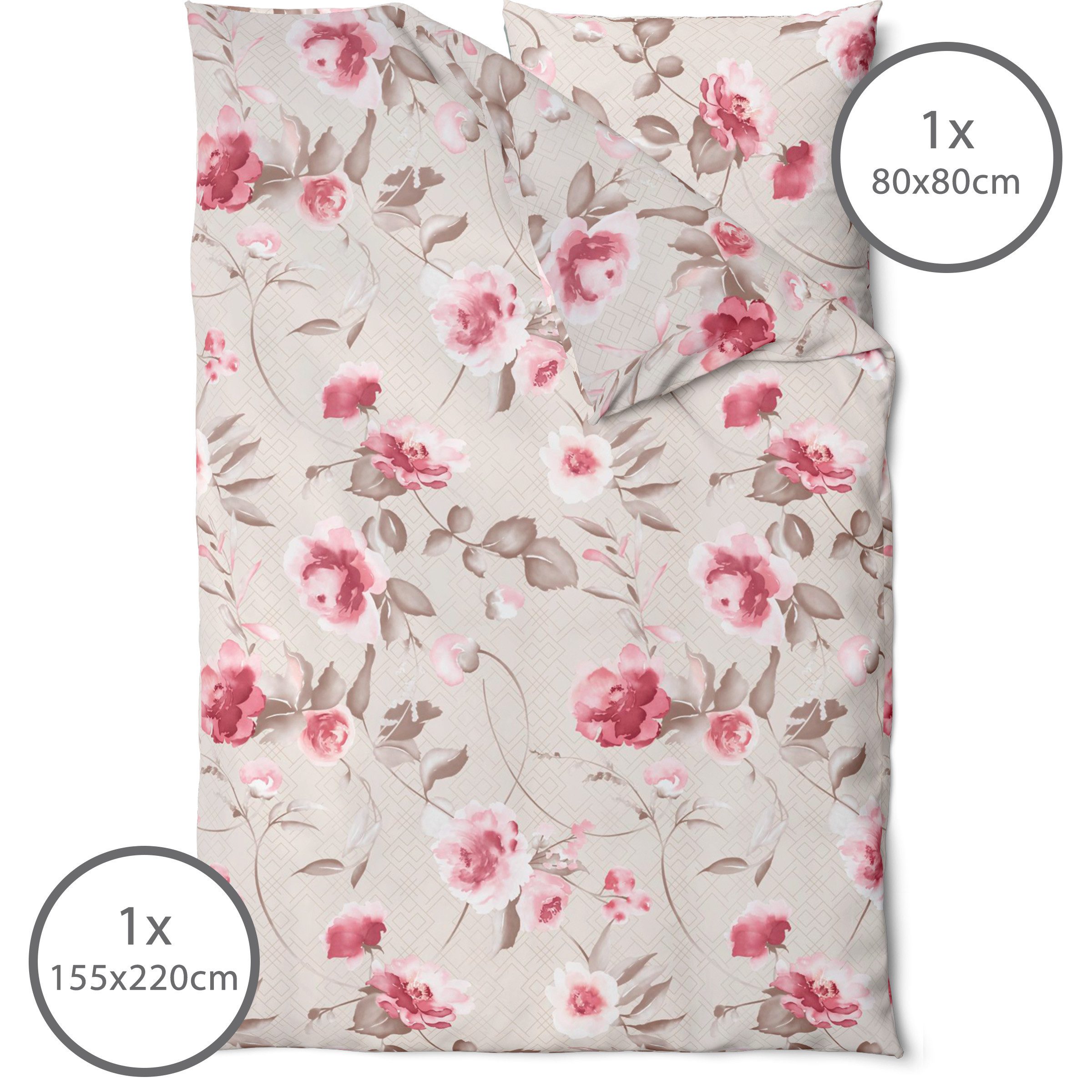 LINKHOFF Bettwäsche Blumen Bettwäsche 135x200 oder günstig online kaufen