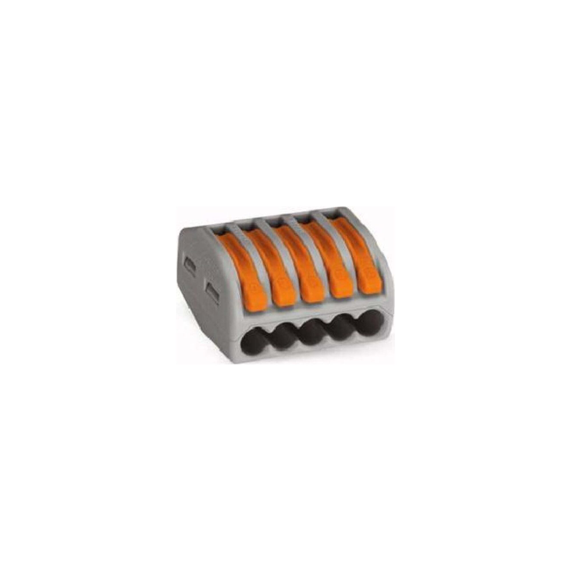 WAGO Koax-Kabelverbinder WAGO GmbH& Co. KG Verbindungsklemme 5x0,8-4qmm gr 222-415 40 Stk